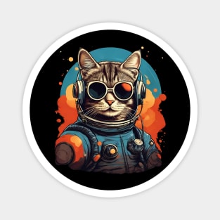 Space Cat Astronaut Magnet